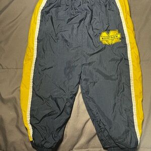 Vintage Michigan Wolverines Baby Track Pants Windbreaker 6–9M NCAA Kid Athlete